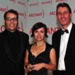 Gemma & Paul Mackman (left) collect Community Involvement Award from Adnams